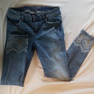 White House Black Market skinny crop jeans